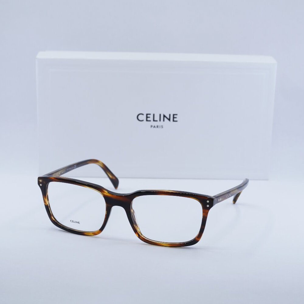 Final Price! Celine CL50081I 056 Flamed Havana Eyeglasses 56mm
